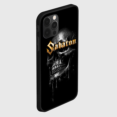 Чехол iPhone 12 Pro Max Sabaton - rock group / 3D-Черный – фото 2