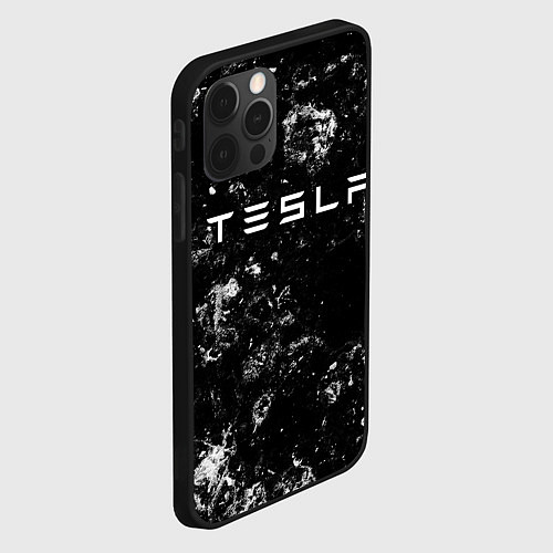 Чехол iPhone 12 Pro Max Tesla black ice / 3D-Черный – фото 2