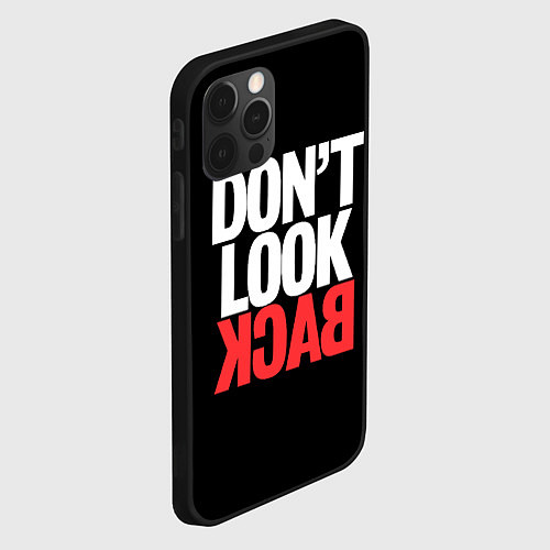 Чехол iPhone 12 Pro Max Dont look back - the call / 3D-Черный – фото 2