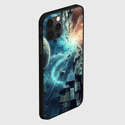 Чехол для iPhone 12 Pro Max Рождение новой планеты - неоновое свечение, цвет: 3D-черный — фото 2