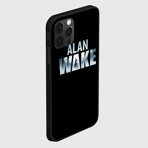 Чехол iPhone 12 Pro Max Алан Вейк лого / 3D-Черный – фото 2
