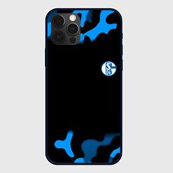 Чехол для iPhone 12 Pro Max Schalke 04 fc camo, цвет: 3D-черный