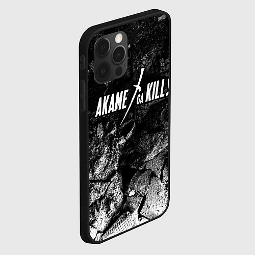 Чехол iPhone 12 Pro Max Akame ga Kill black graphite / 3D-Черный – фото 2