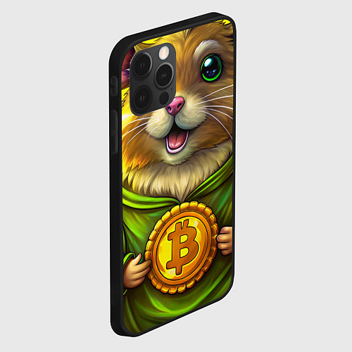 Чехол iPhone 12 Pro Max Пушистик и криптовалютные сбережения / 3D-Черный – фото 2