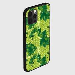 Чехол для iPhone 12 Pro Max Виноградный паттерн, цвет: 3D-черный — фото 2