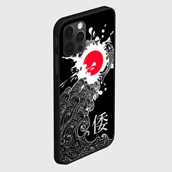 Чехол для iPhone 12 Pro Max Япония - океан, цвет: 3D-черный — фото 2
