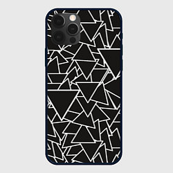 Чехол для iPhone 12 Pro Max Черный треугольник, цвет: 3D-черный