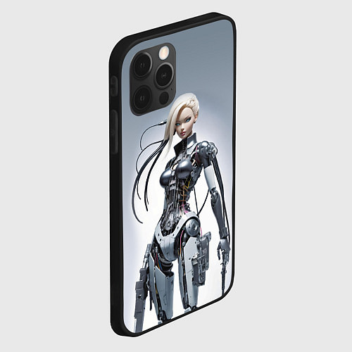 Чехол iPhone 12 Pro Max Barbie - cyber warrior / 3D-Черный – фото 2
