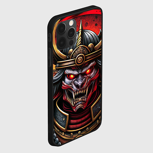 Чехол iPhone 12 Pro Max Самурай нечеловек свирепый / 3D-Черный – фото 2