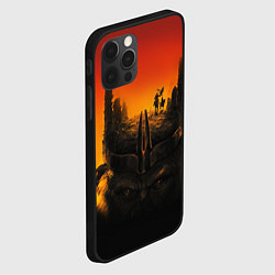 Чехол для iPhone 12 Pro Max Планета обезьян постер, цвет: 3D-черный — фото 2