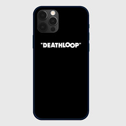 Чехол для iPhone 12 Pro Max Deathloop logo, цвет: 3D-черный