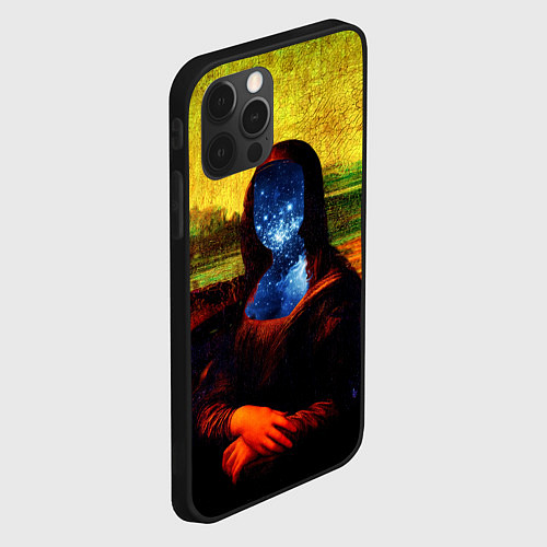 Чехол iPhone 12 Pro Max Космическая джаконда / 3D-Черный – фото 2