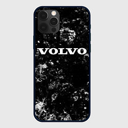 Чехол для iPhone 12 Pro Max Volvo black ice, цвет: 3D-черный