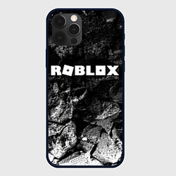 Чехол для iPhone 12 Pro Max Roblox black graphite, цвет: 3D-черный