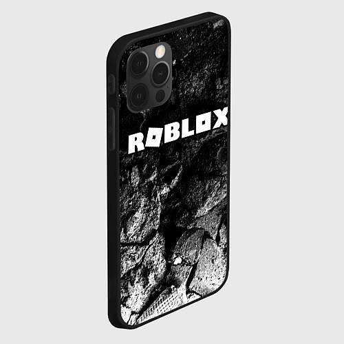 Чехол iPhone 12 Pro Max Roblox black graphite / 3D-Черный – фото 2
