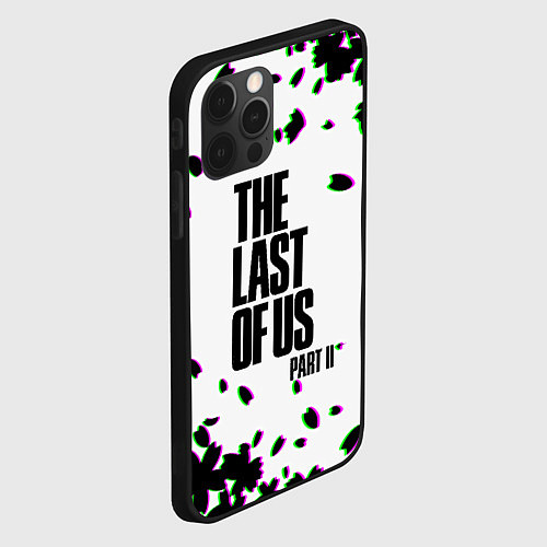 Чехол iPhone 12 Pro Max The last of us лепестки / 3D-Черный – фото 2