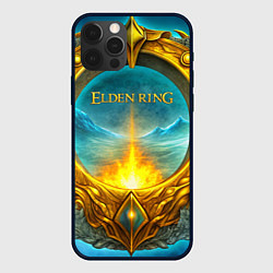 Чехол для iPhone 12 Pro Max Elden Ring золотое кольцо и зимний холод, цвет: 3D-черный