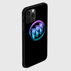 Чехол для iPhone 12 Pro Max Buick logo neon, цвет: 3D-черный — фото 2