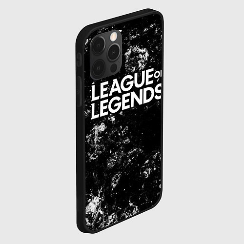 Чехол iPhone 12 Pro Max League of Legends black ice / 3D-Черный – фото 2