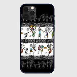 Чехол для iPhone 12 Pro Max Кокопелли - боги индейцев хайда, цвет: 3D-черный