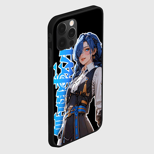 Чехол iPhone 12 Pro Max Mushoku Tensei - Рокси тян / 3D-Черный – фото 2