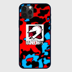 Чехол для iPhone 12 Pro Max Rainbow six камуфляж, цвет: 3D-черный