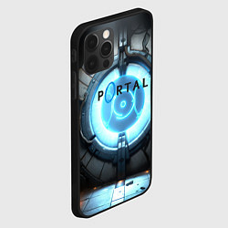 Чехол для iPhone 12 Pro Max Portal logo game, цвет: 3D-черный — фото 2