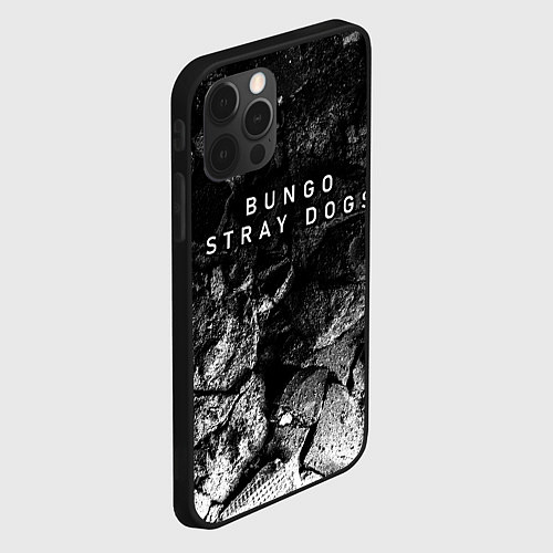 Чехол iPhone 12 Pro Max Bungo Stray Dogs black graphite / 3D-Черный – фото 2