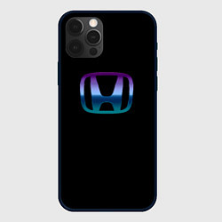 Чехол для iPhone 12 Pro Max Honda neon logo, цвет: 3D-черный