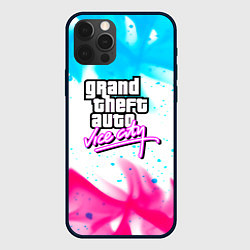 Чехол для iPhone 12 Pro Max GTA neon flame, цвет: 3D-черный