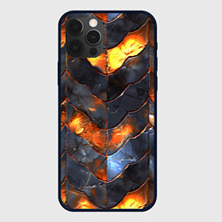 Чехол для iPhone 12 Pro Max Чешуя в огне, цвет: 3D-черный