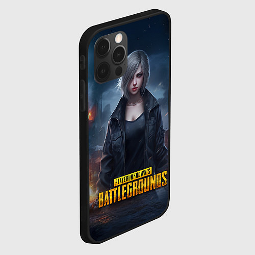 Чехол iPhone 12 Pro Max PUBG game wallpaper / 3D-Черный – фото 2