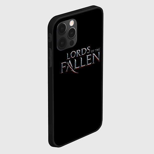 Чехол iPhone 12 Pro Max Lord of the fallen logo / 3D-Черный – фото 2