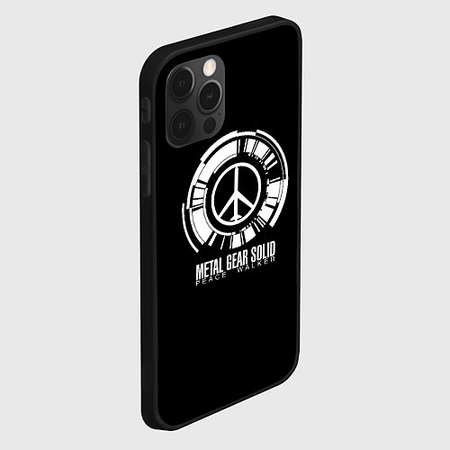 Чехол iPhone 12 Pro Max Metal gear solid snake logo / 3D-Черный – фото 2
