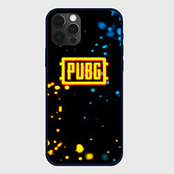 Чехол для iPhone 12 Pro Max PUBG огненное лого, цвет: 3D-черный