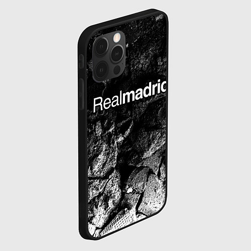 Чехол iPhone 12 Pro Max Real Madrid black graphite / 3D-Черный – фото 2