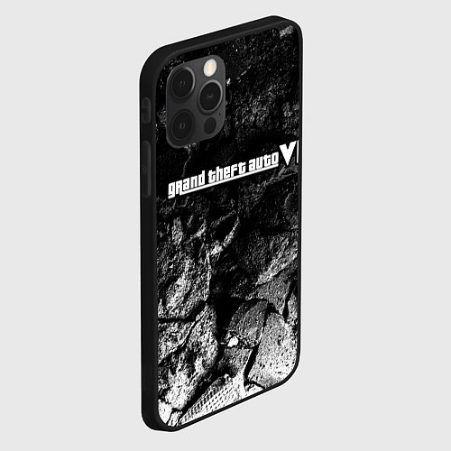 Чехол iPhone 12 Pro Max GTA 6 black graphite / 3D-Черный – фото 2