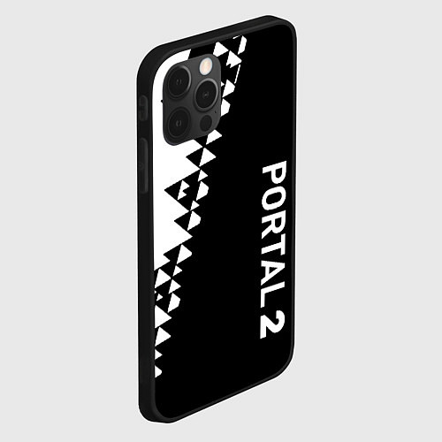 Чехол iPhone 12 Pro Max Portal geometry steel / 3D-Черный – фото 2