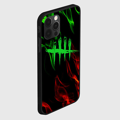 Чехол iPhone 12 Pro Max Dead by daylight fire steel / 3D-Черный – фото 2