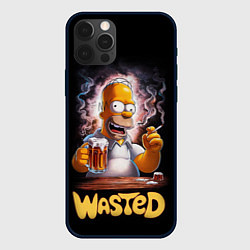 Чехол для iPhone 12 Pro Max Homer - wasted, цвет: 3D-черный