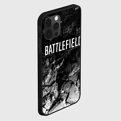 Чехол iPhone 12 Pro Max Battlefield black graphite / 3D-Черный – фото 2