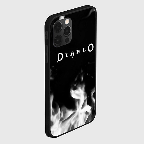 Чехол iPhone 12 Pro Max Diablo fire black / 3D-Черный – фото 2