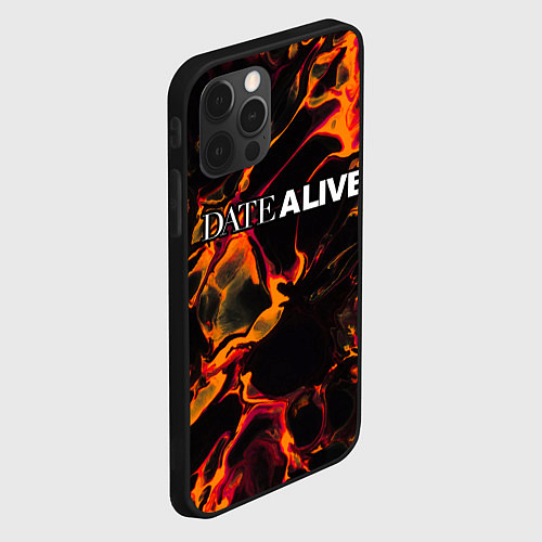 Чехол iPhone 12 Pro Max Date A Live red lava / 3D-Черный – фото 2