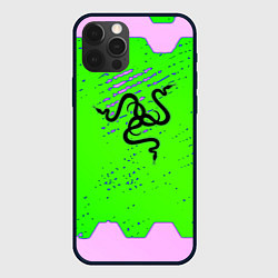 Чехол для iPhone 12 Pro Max Razer pattern geometry, цвет: 3D-черный