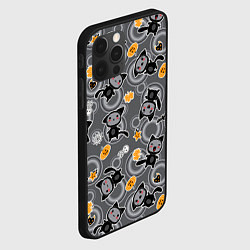 Чехол для iPhone 12 Pro Max Котята на празднике хэллоуин, цвет: 3D-черный — фото 2