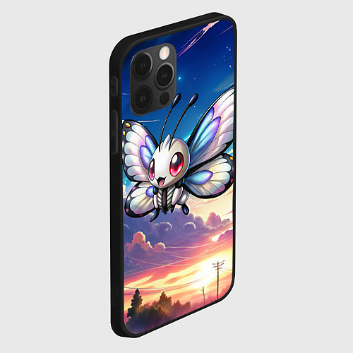 Чехол iPhone 12 Pro Max Pokemon butterfree / 3D-Черный – фото 2