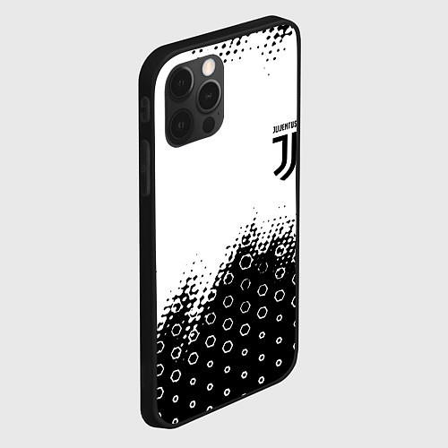 Чехол iPhone 12 Pro Max Juventus sport steel / 3D-Черный – фото 2