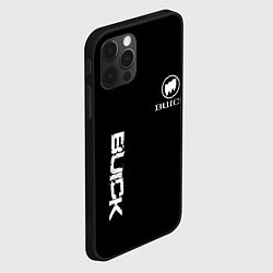 Чехол для iPhone 12 Pro Max Buik logo white, цвет: 3D-черный — фото 2