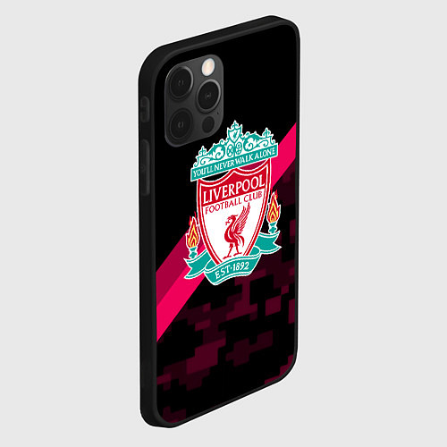 Чехол iPhone 12 Pro Max Liverpool sport fc club / 3D-Черный – фото 2