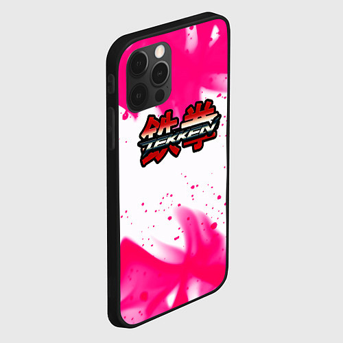 Чехол iPhone 12 Pro Max Tekken neon flame / 3D-Черный – фото 2